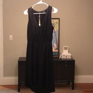 Black knee length cocktail dress from madewell